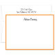 Triple Thick Classic Border Flat Note Cards in Your Color Choice - Raised Ink Image 3 of 5